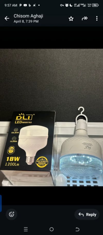 18w emergency rechargeable bulbs