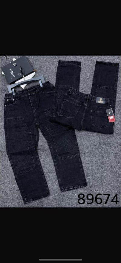 Black Tactical Baggy Jeans