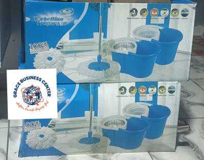 360Β° Microfiber Spin Mop & Bucket Set β Easy Floor Cleaning