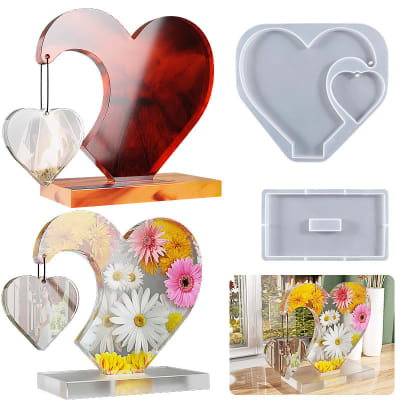 Double heart frame mold