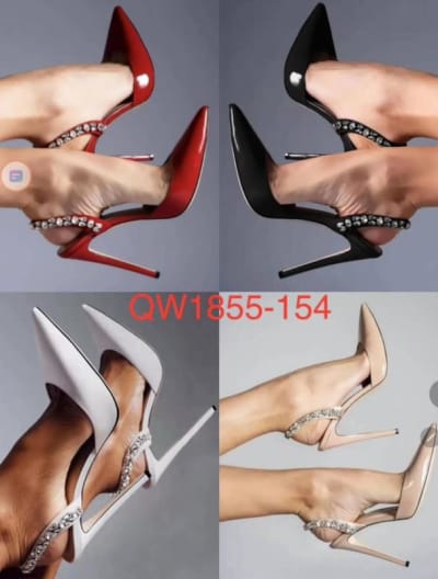 Luxury Crystal Slingback Stiletto Heels