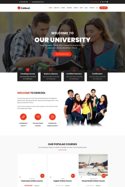 University Website Design & Development