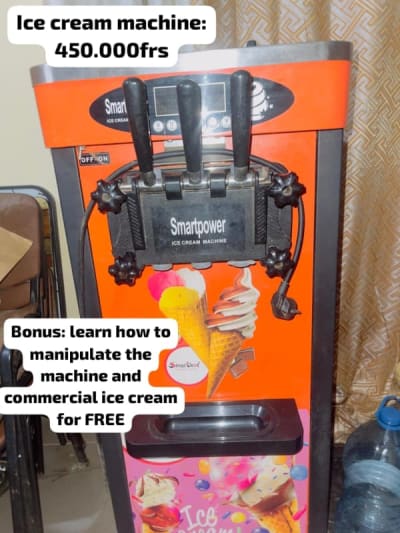 Ice cream machine and stabilizer