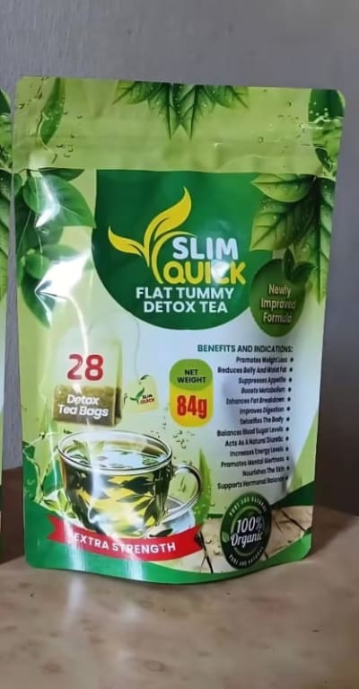Slim Quick Flat Tummy Detox Tea – Herbal Detox Tea | Slimming Tea | Digestive Wellness & Weight Management Support