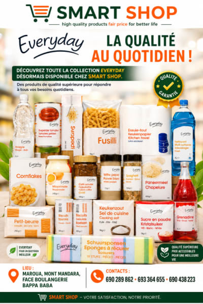 GAMME DES PRODUITS EVERYDAY