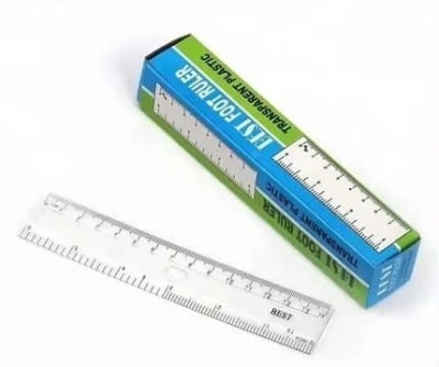 Transparent Ruler Single Piece