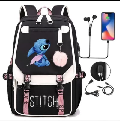 USB Charging School Backpack