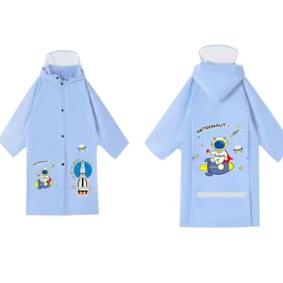 Kids Waterproof Hooded Raincoat