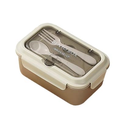 Lunch Box with Spoon & Fork