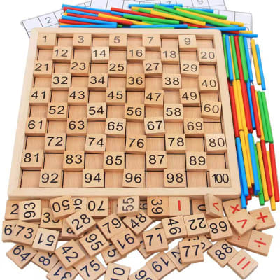 Wooden Number Learning Board