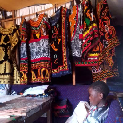 Machine marked traditional attire
