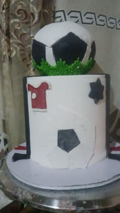 Football-Themed Celebration Cake