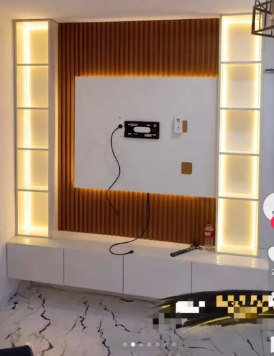 Custom TV Wall Design & Entertainment Unit Installation