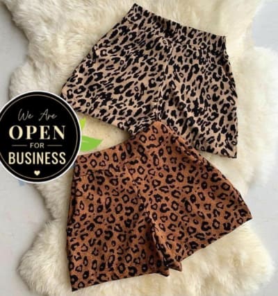 Ladies’ Leopard Print Shorts