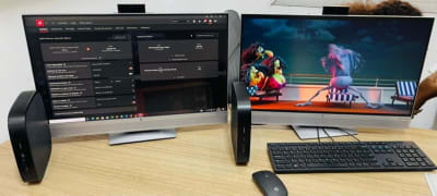 HP t640 Complete Desktop Set | AMD Ryzen 2.4GHz | 8GB RAM | 256GB SSD | 24" Monitor with Webcam