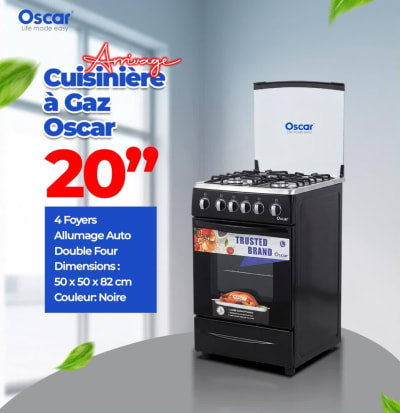 Oscar 4-Burner Gas Cooker with Oven – 50 × 50 cm
