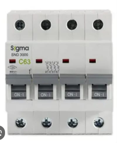 Sigma C63 4-Pole Circuit Breaker – 63A, 400V