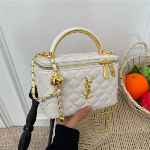 Women’s Quilted Mini Vanity Crossbody Bag