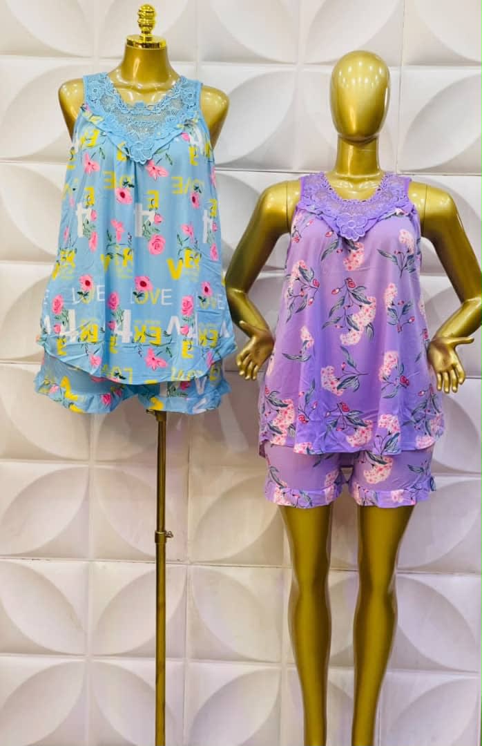 Women’s Floral Two-Piece Pajama Sets image 1