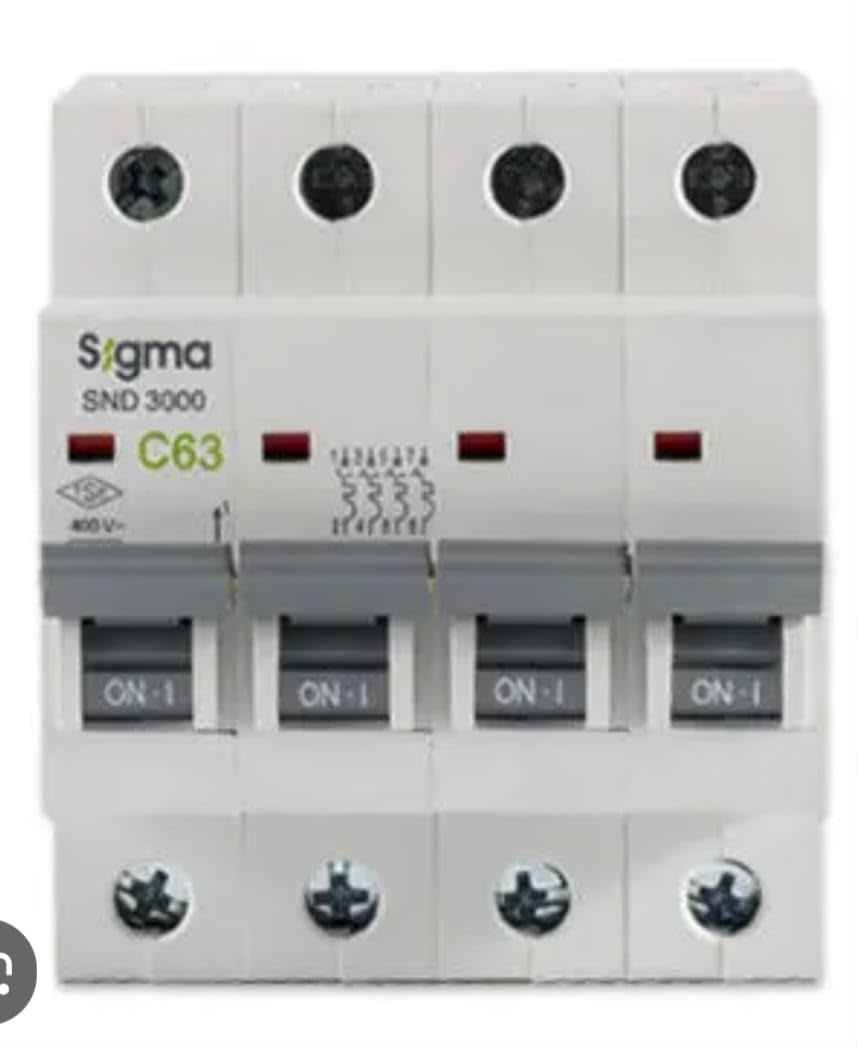 Sigma C63 4-Pole Circuit Breaker – 63A, 400V image 1