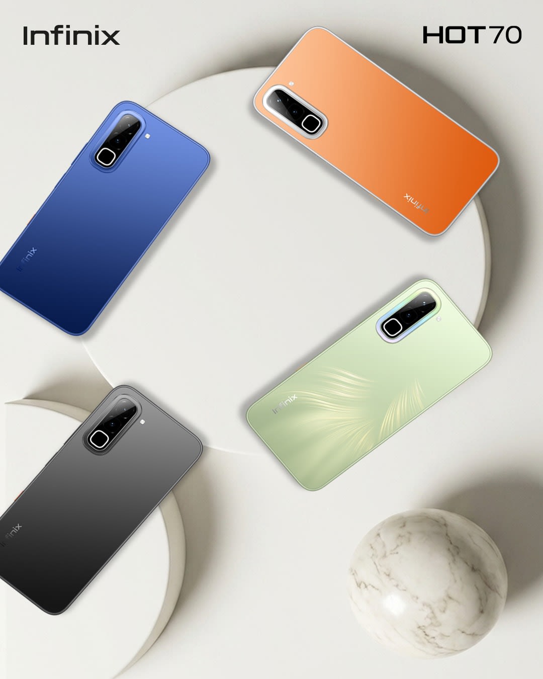 Infinix Hot 70 4G | 4GB RAM + 128GB | 6.78" 120Hz | 5,600mAh 45W | 50MP | IP65 image 1