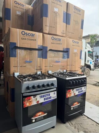 Oscar 4-Burner Gas Cooker with Oven – 60 × 60 cm