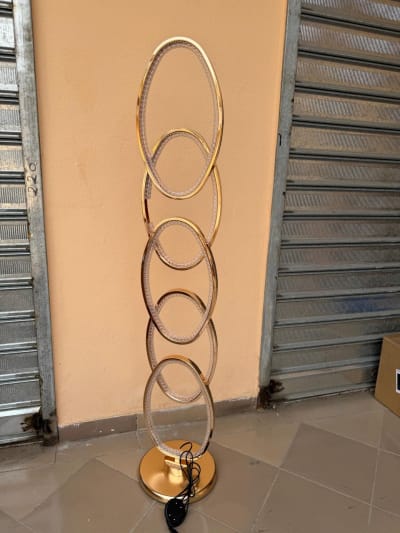 LED Crystal Ring Floor Lamp