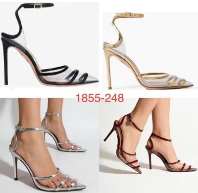 Women’s Transparent Pointed-Toe Stiletto Heels
