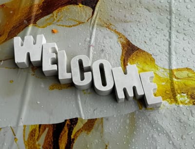 Custom WELCOME Decorative Letter Set