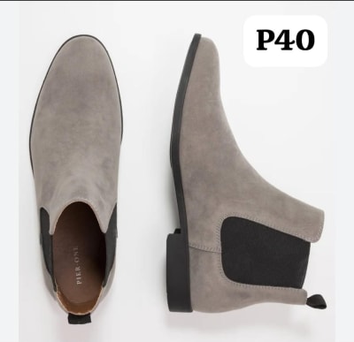Bottines Chelsea Gris Taupe pour Femme