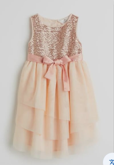 Robe de Cérémonie Rose Poudré avec Nœud pour Fille