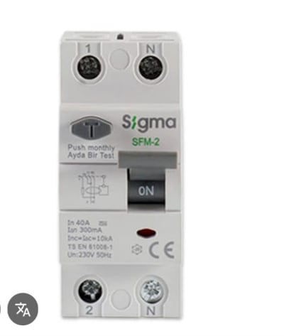 Sigma SFM-2 40A Residual Current Circuit Breaker – 300mA
