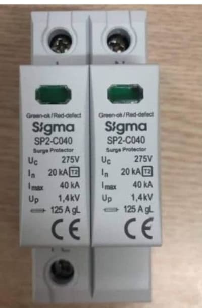 Sigma SP2-C040 Type 2 Surge Protector – 275V, 40kA