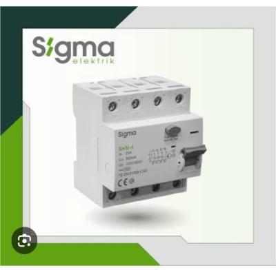 Sigma Elektrik SHM4 4-Pole Residual Current Circuit Breaker