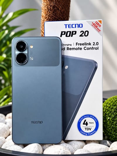 Tecno Pop 20 4G | 4GB RAM + 128GB | 6.75" 120Hz | 5,000mAh | Dual SIM