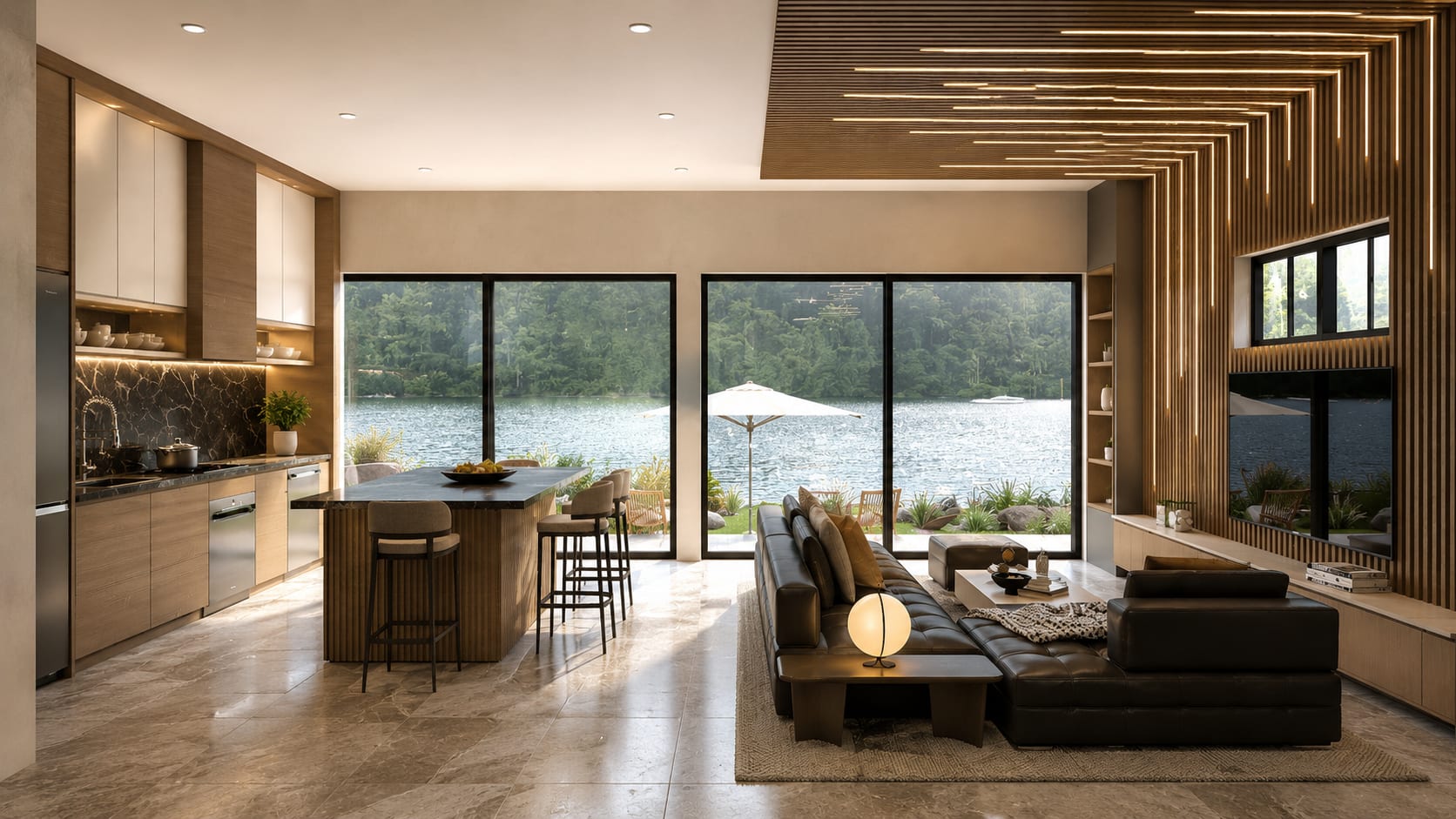 Living room interior view
