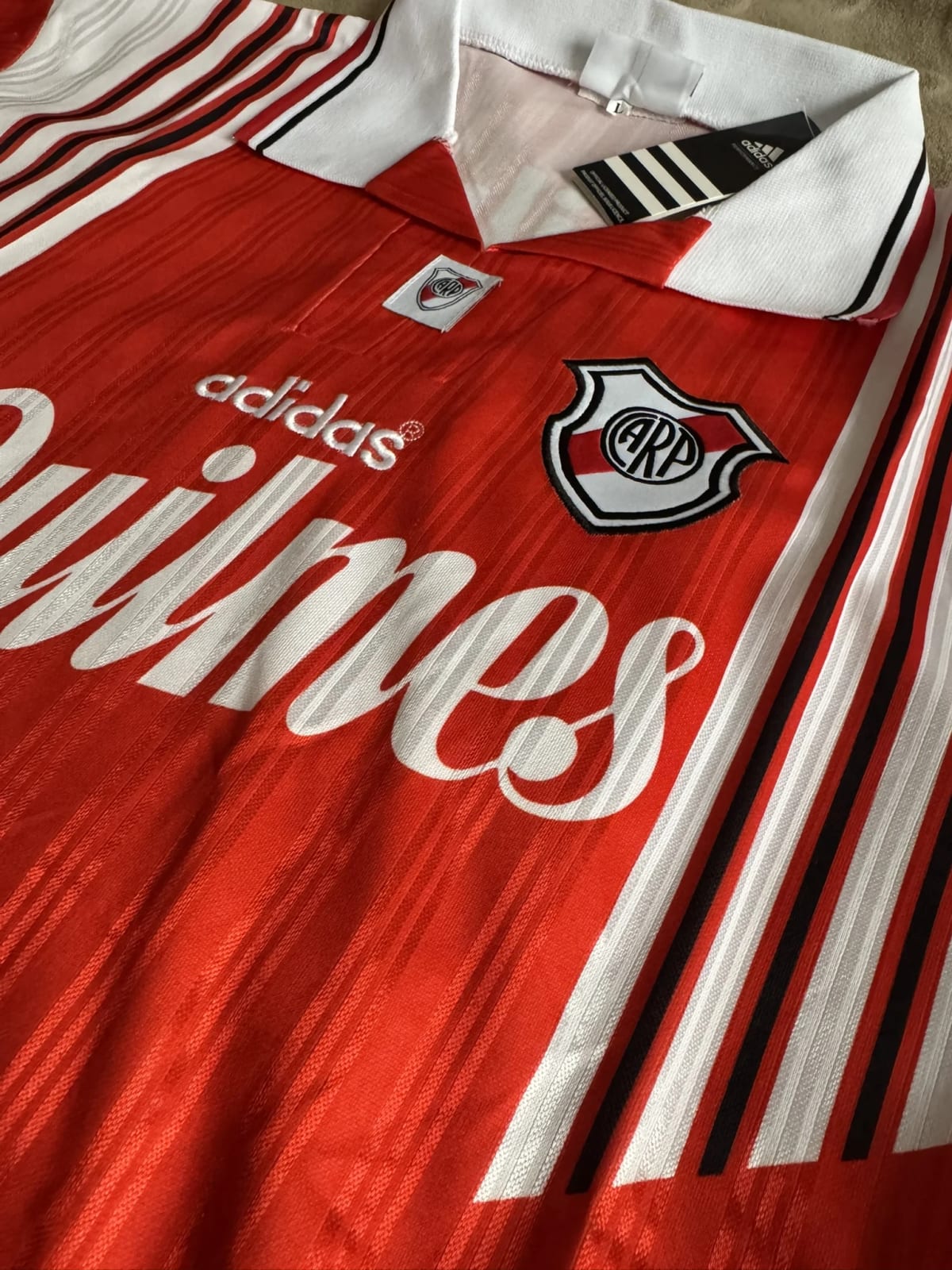 Camiseta Suplente River Plate 1996 Versión Retro - imagen 2