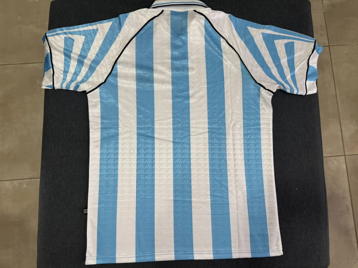 Camiseta Titular Argentina 1996 Versión Retro - imagen 4