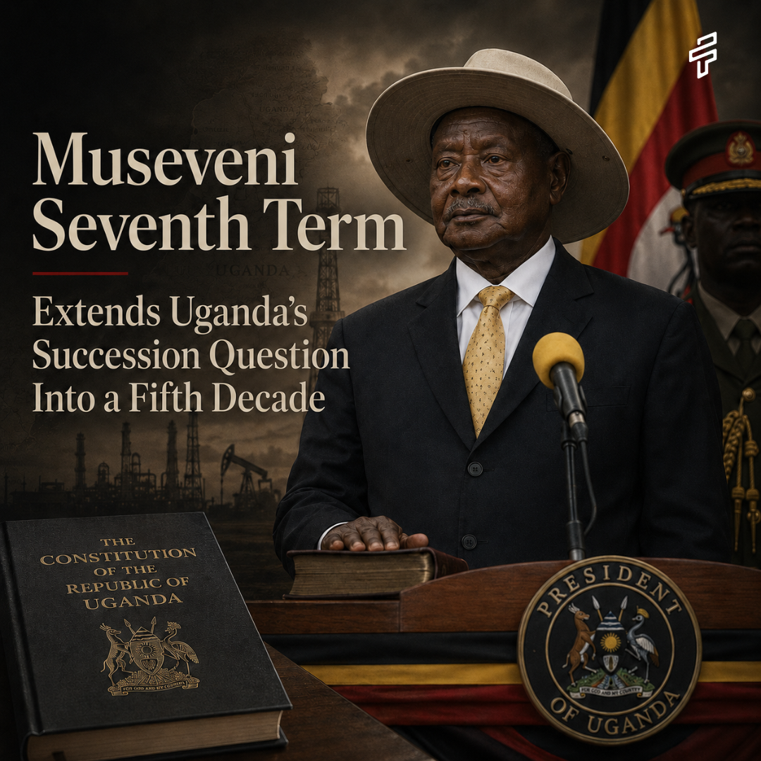 Museveni’s Seventh Term Extends Uganda’s Succession Question Into a Fifth Decade