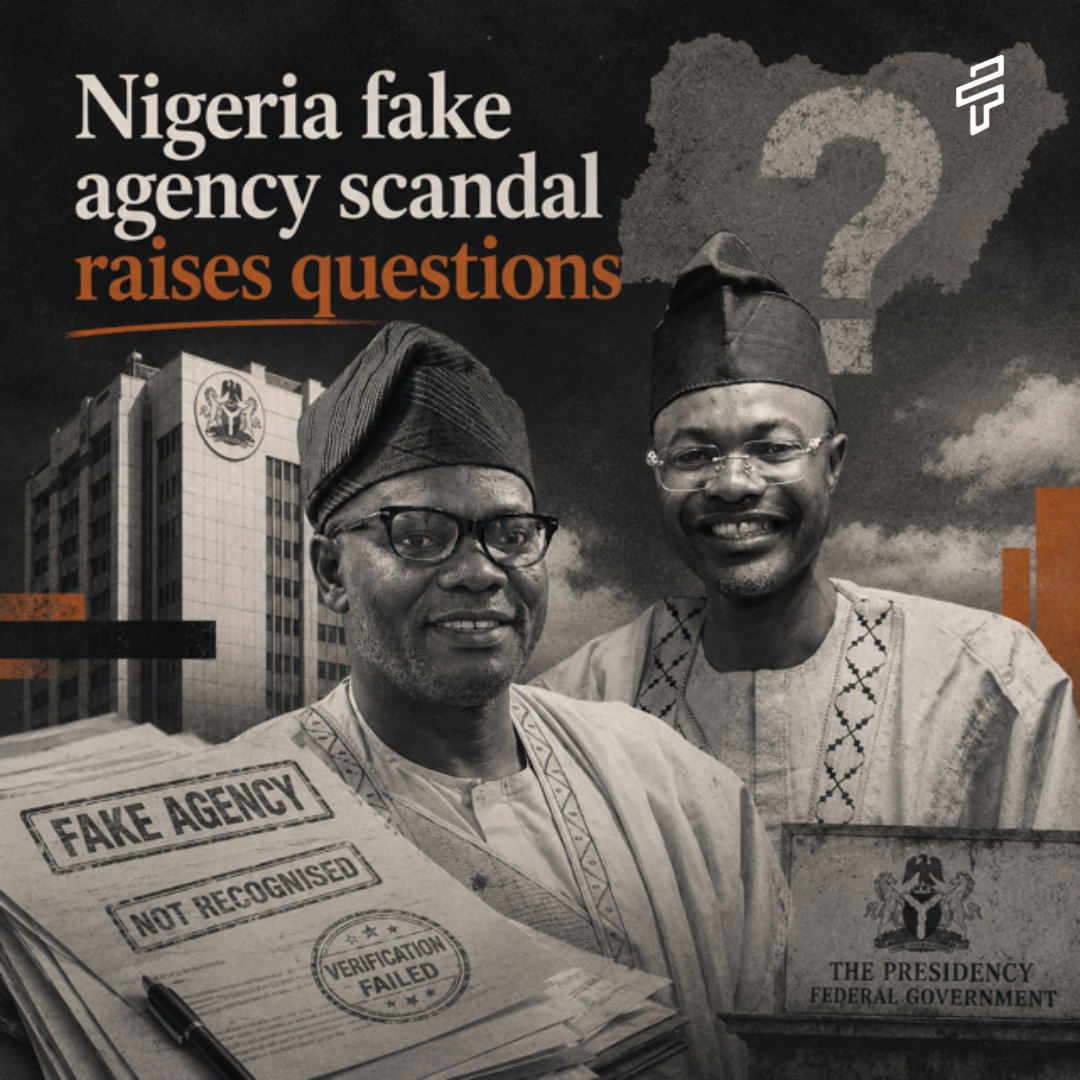 Nigeria’s fake-agency scandal raises questions the government has yet to answer.