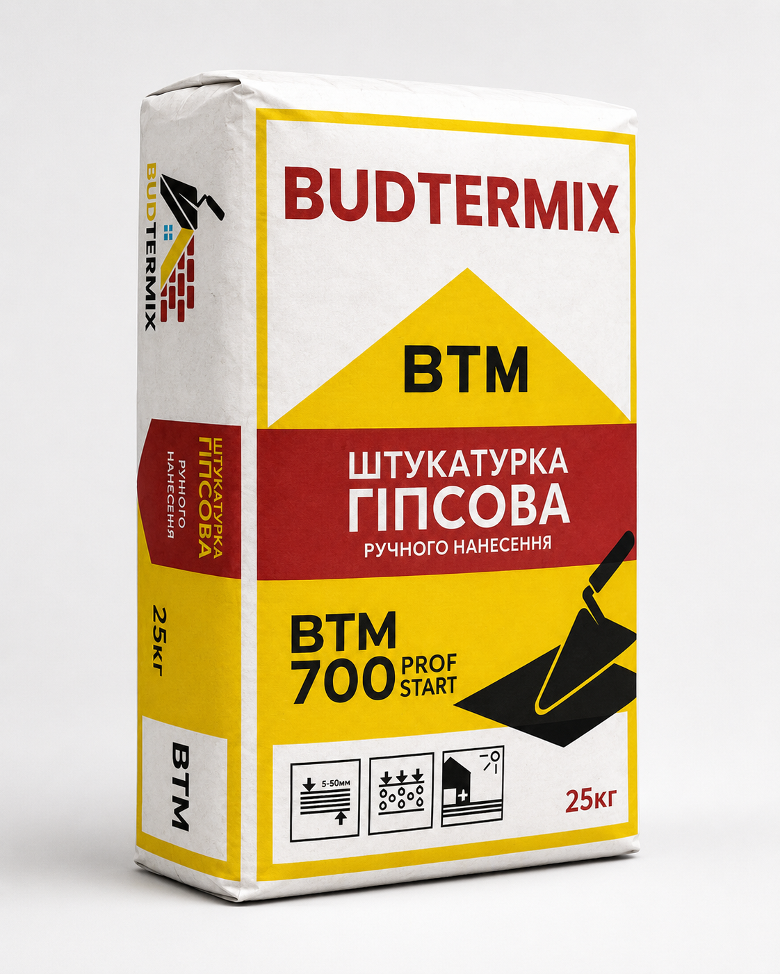 Штукатурка гіпсова стартова Budtermix 700 prof start 25 кг