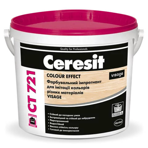 Імпрегнант фарбувальний Ceresit CT 721 Visage ефект дерева 4 л