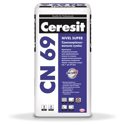 Самовирівнювальна підлога Ceresit CN 69 (25 кг)
