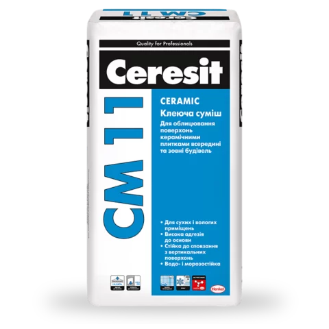 Клей для плитки Ceresit CM 11 Ceramic 5 кг