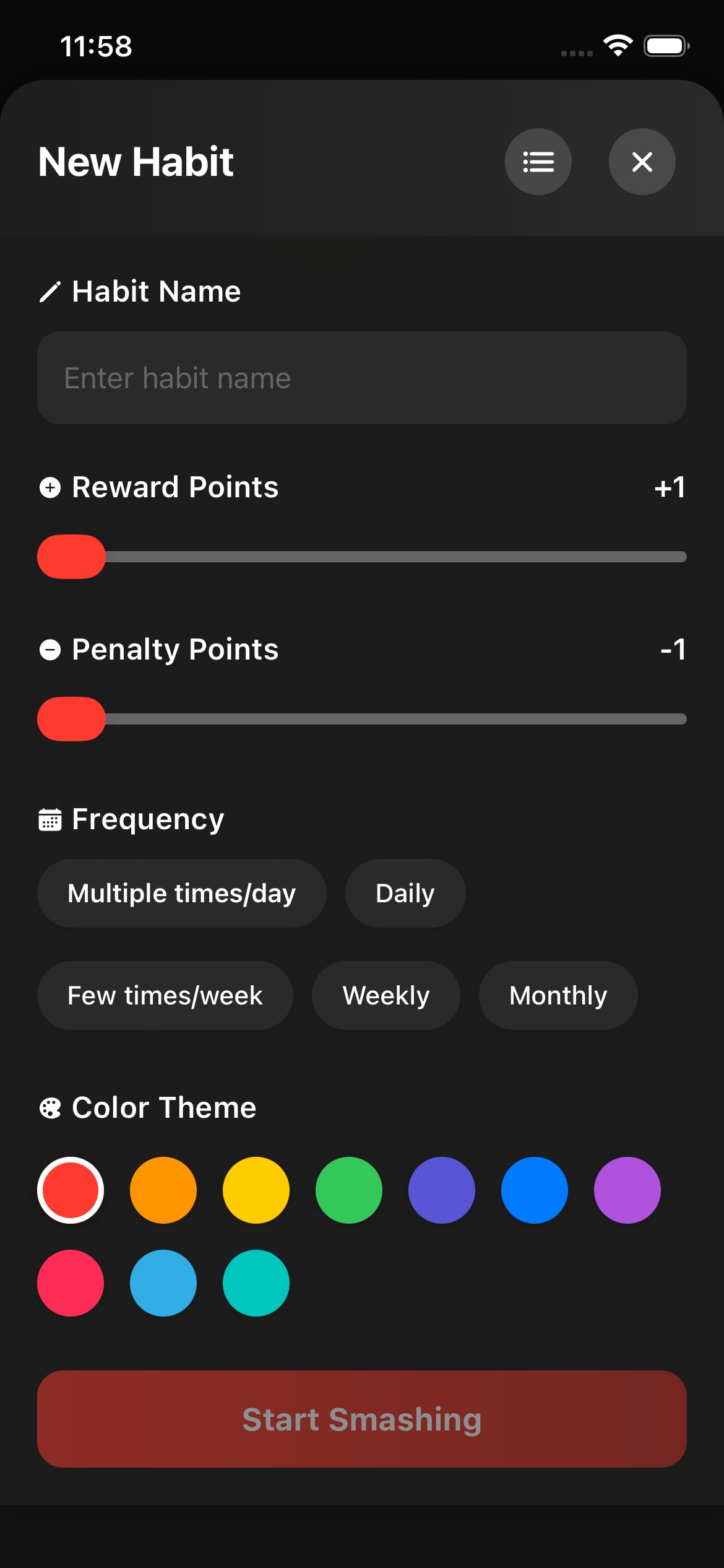 HabitSmash screenshot 3