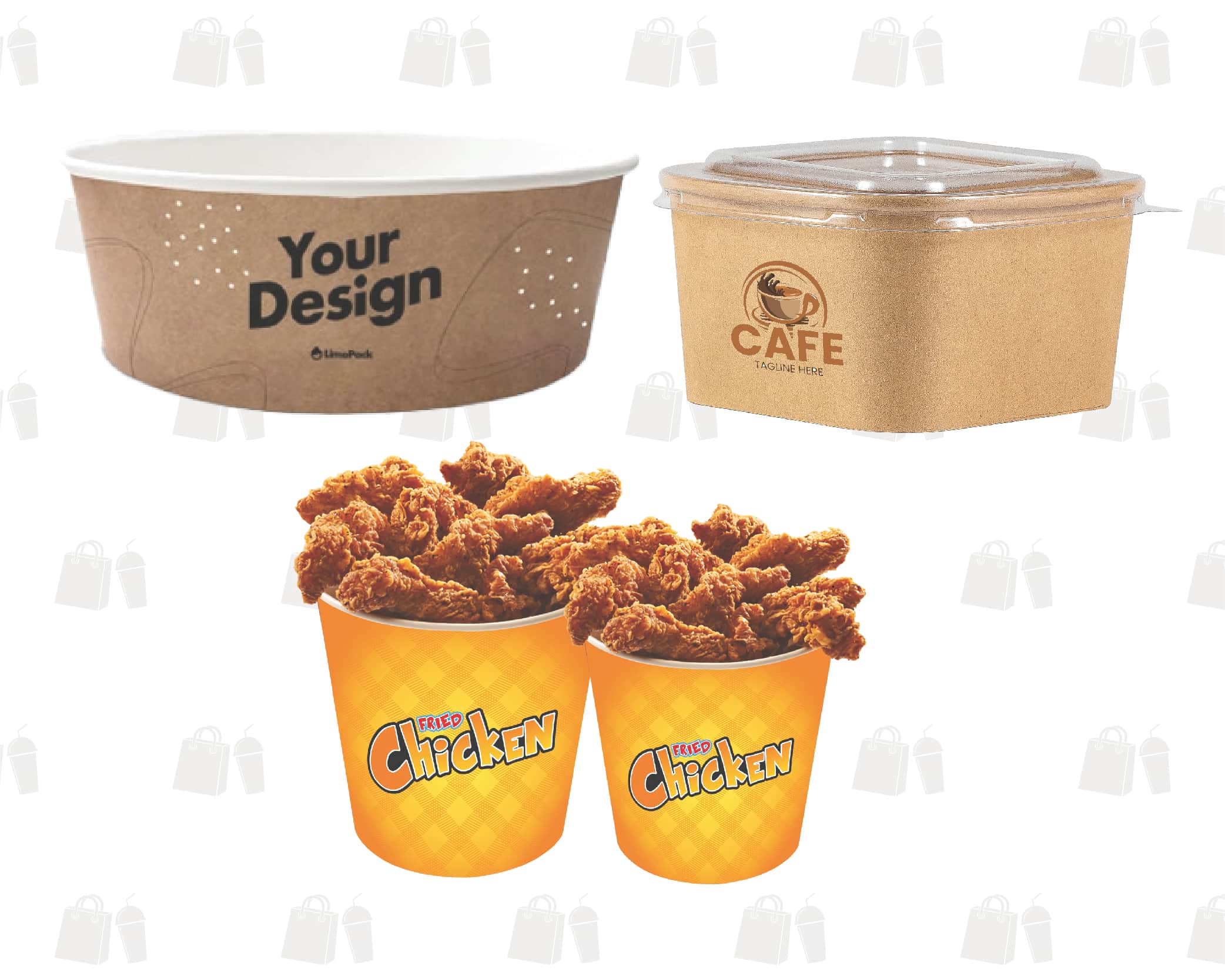 Kraft Bowl & Bucket