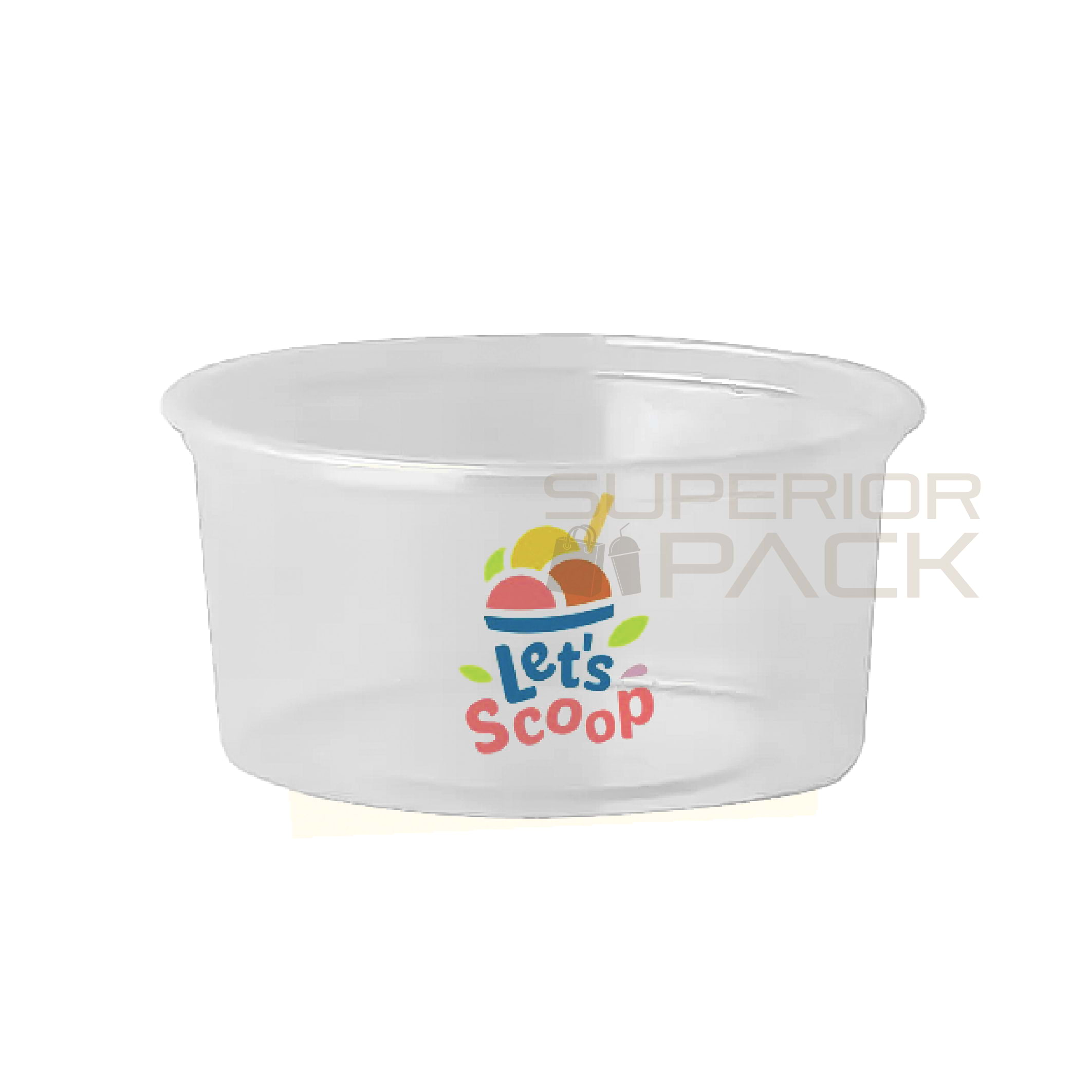 Clear Ice Cream Cup