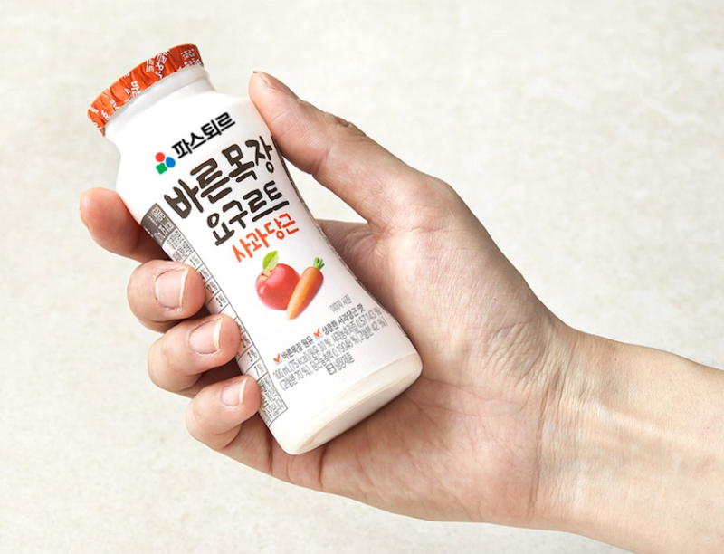파스퇴르 바른목장 사과당근 요구르트