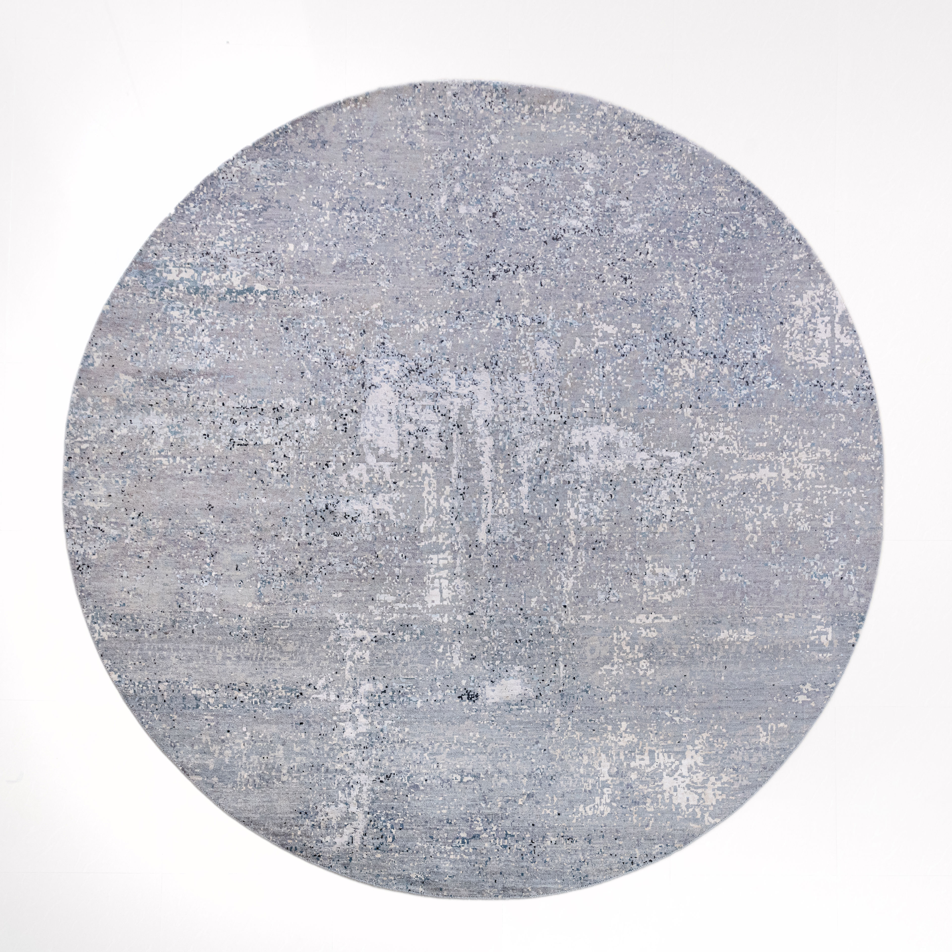 Hand Knotted Wool & Silk Carpet