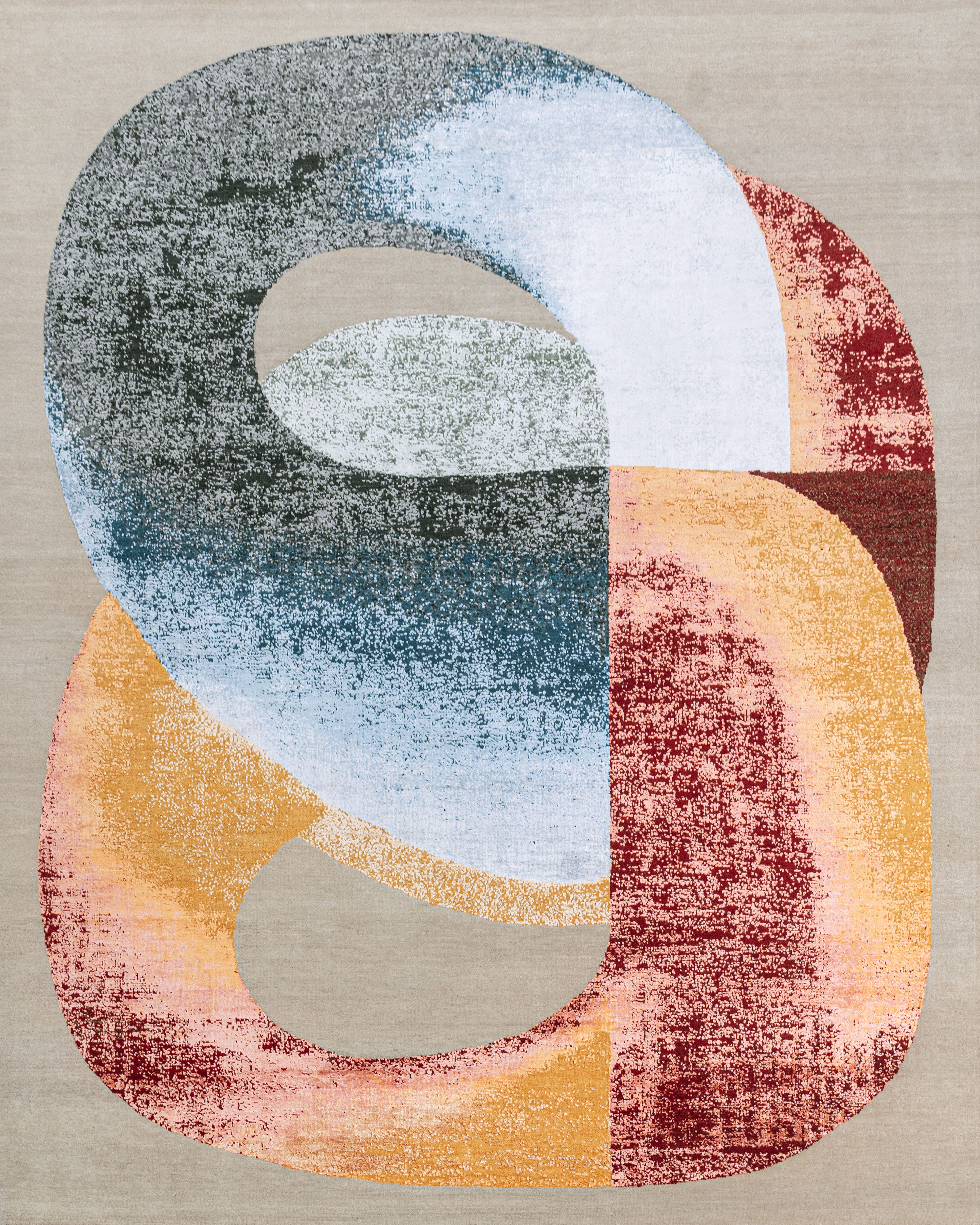 Hand Knotted Modern Contemporary Carpet